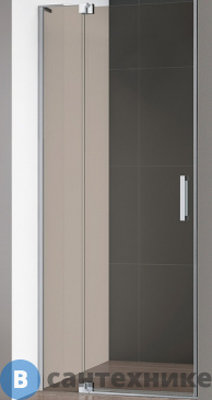 картинка Душевая дверь Cezares SLIDER-B-1-90/100-BR-Cr 900x1950