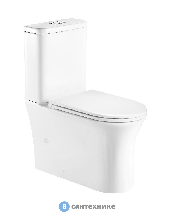 Унитаз с бачком WELTWASSER TELBACH 001 GL-WT белый глянец