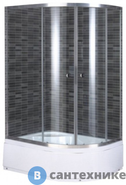 картинка Душевой уголок AQUADUSH AD-B 100х80 L прозрачные