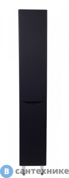 картинка Колонна Style line универсальная Бергамо L с корзиной, Люкс антискрейтч черный, PLUS (2000949236759)