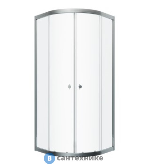 Душевое ограждение Тритон Альфа-Хром 90х90, 1/4 круга (DK270)