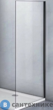 картинка Боковая панель Veconi KP-05B KP05B-80-01-C4 стекло прозрачное/6 мм