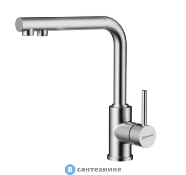 Смеситель OMOIKIRI Nakagawa 2 Plus-BN нержавеющая сталь (4994342)