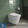 картинка Унитаз BelBagno DUE 2.0 подвесной безободковый с сиденьем дюропласт soft close BB7107CHR/SC