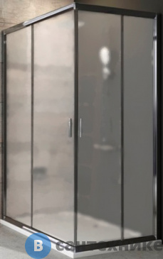 картинка Душевое ограждение Ravak Blix BLRV2K-110 сатин + стекло Грапе (1XVD0U00ZG)