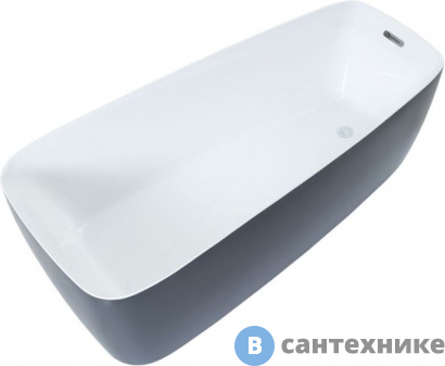 картинка Акриловая ванна Aquanet Family Trend 170x78 90778 Matt Finish (панель Black matte) /293087/