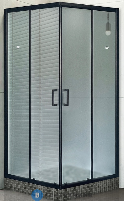 Душевой уголок Royal Bath RB HPD-C-BL 110x100x185 (матовое) (RB1110HPD-C-BL), без поддона