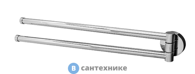 Держатель полотенец WasserKRAFT Rhein K-6231 рога металл, хромоникелевое покрытие