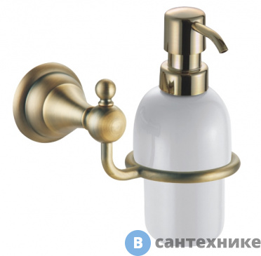картинка Дозатор AZARIO ELVIA жидкого мыла керамический, бронза (AZ-91112Q)