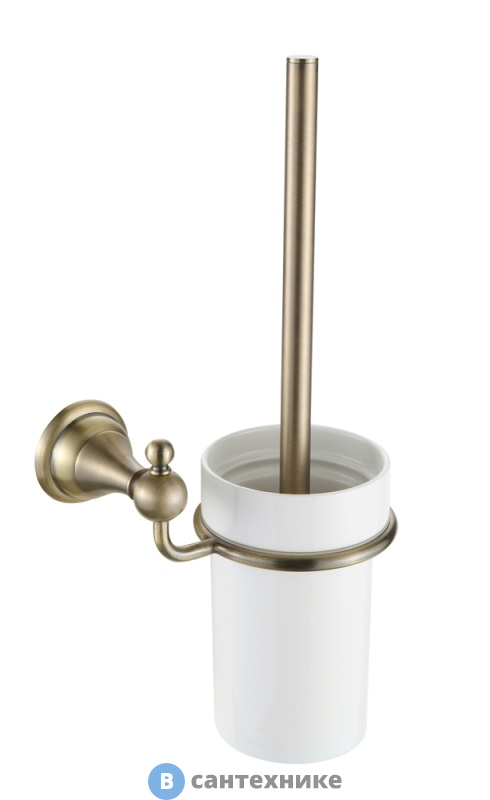 Ёрш AZARIO ELVIA подвесной с керамической колбой, бронза (AZ-91113Q)