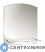 Зеркало Loranto Шанс 500х580мм с полкой (500988715)