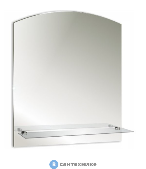 Зеркало Loranto Шанс 500х580мм с полкой (500988715)