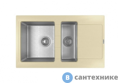 картинка Кухонная мойка FLORENTINA Комби 860 К, шампань FS (21.410.D0860.202)