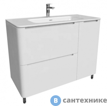 картинка Тумба под раковину IDDIS Edifice EDI10WFi95 напольная, белая, 100 см