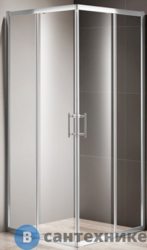 картинка Душевой уголок Cezares MOMENTO-A-2-90-C-Cr (900x900x1950) без поддона