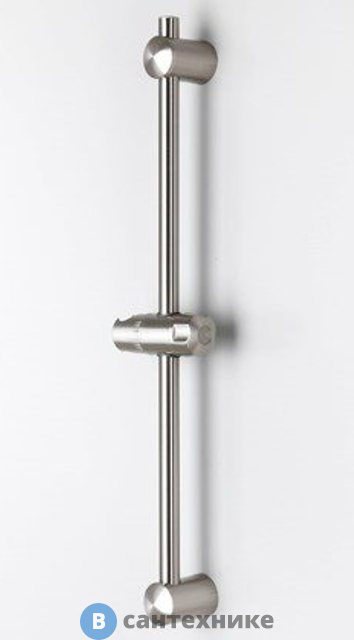 Стойка для душа WasserKRAFT A012 57 см нержавеющая сталь, ABS-пластик, покрытие матовый хром