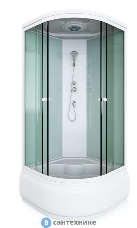 Душевая кабина Arcus S-22 (90x90) матовое. стекло, высокий поддон