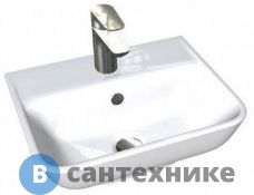 Раковина подвесная Jacob Delafon STRUKTURA EGH112-00 с отв. д/смесителя, с переливом /45x35/ (белый)