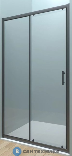 Душевая дверь Veconi VN-72B VN72B-130-01-C4 стекло прозрачное/6 мм