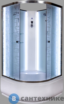 картинка Душевая кабина Deto ЕМ4590 N LED (900*900*2200)