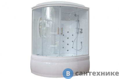 картинка Душевая кабина Royal Bath RB 150ALP-T R 1500x1000x2250 (прозрачное) (RB150ALP-T-R)