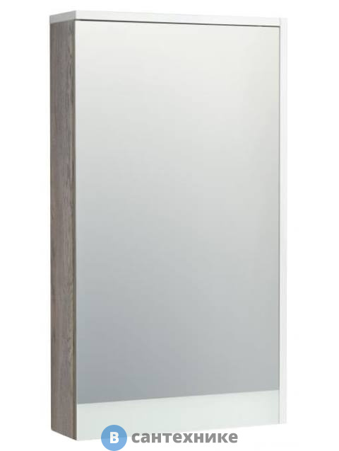 Зеркальный шкаф Акватон Эмма Белый/Дуб Навара (1A221802EAD80)