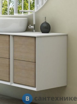 картинка Шкафчик Cezares BELLAGIO 54719 подвесной Rovere Tabacco (35x46x48)