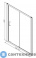 картинка Душевая дверь AM.PM W53S-1401190MT BLISS L Twin 140x190, профиль матовый хром, стекло прозрачн.