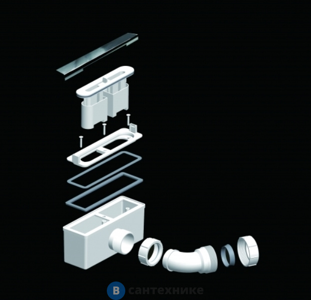 Сифон для поддона WELTWASSER СЕРИЯ WW TR TRАВ 10 CR