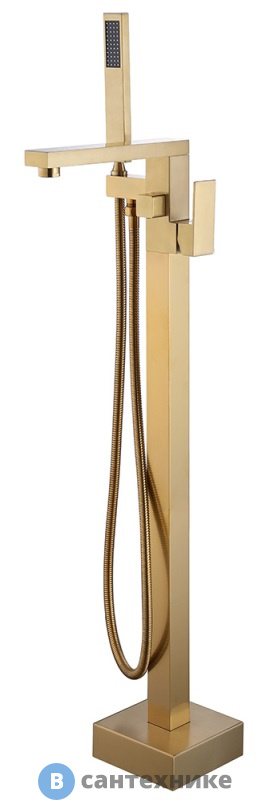 Смеситель ABBER Daheim AF8215G напольный, золото матовое