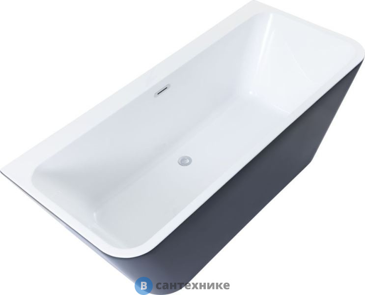 Акриловая ванна Aquanet Family Perfect 170x75 13775 Matt Finish (панель Black matte) /293081/