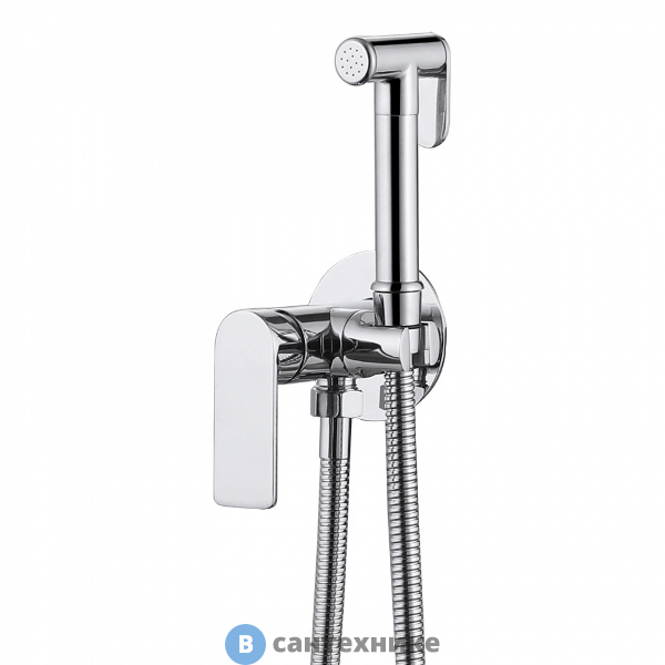 Смеситель ABBER Weiss Insel AF8025 с гигиеническим душем, хром