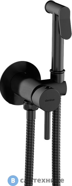 Гигиенический душ Damixa Option217000000 монтируемый в стену, чёрный