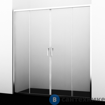 картинка Душевая дверь WasserKRAFT Lippe 45S45 1600х1900 мм