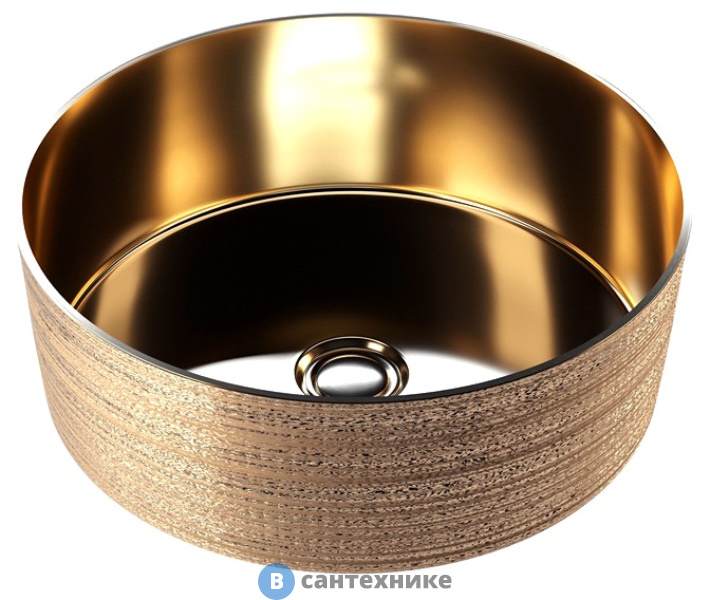 Раковина Grossman GR-5010GG (355*355*115) золото