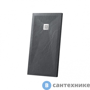 картинка Душевой поддон Vincea VST-4SR9016A, 1600*900*30, из искусственного камня антрацит, без сифона