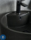 картинка Раковина напольная GID-ceramic Nb135bg черный графит (450х450х850)