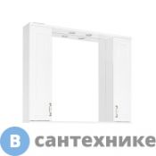 Зеркальный шкаф Style line Олеандр-2 1000/С, белый (4650134470789)