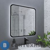 Зеркало Grossman ELEGANS-норма BLACK (800*800*45) LED с сенсорным выключателем и подогревом (1780802)