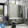 картинка Шторка для ванны поворотная на монопетле MaybahGlass 1400*800 Стекло 6 мм Бесцветное (MGV-600-1)