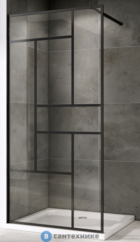 Душевая перегородка ABBER Immer Offen AG63120B8 120*200