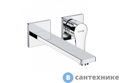 картинка Смеситель Kludi 482450565 KLUDI ZENTA SL, настенный для умывальника, длина излива 230 мм, хром