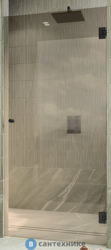 Душевая дверь на петлях MaybahGlass 1950*800 Стекло 8 мм Бронза (MGD-520-6)