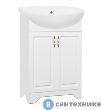 картинка Тумба под раковину Style line Олеандр-2 55 белый (4650134471731)