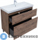 картинка Тумба под раковину Aquanet Алвита New 100 напольная, дуб веллингтон табак (344130)