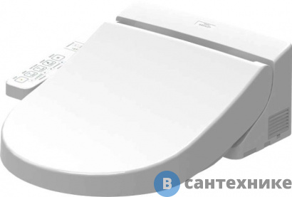 картинка Сиденье TOTO TCF6632G#NW1 для унитаза с функцией биде, WASHLET, с крышкой, с дистанционным управлением, оснащение-омывание теплой водой, обогреваемое сиденье, дезоратор, сушка, Primist - предварительное смачивание, SoftClose, белый