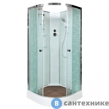 картинка Душевая кабина Deto EM1580N без крыши