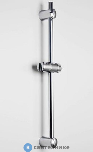 Стойка для душа WasserKRAFT A007 57 см нержавеющая сталь, хромоникелевое покрытие, ABS-пластик