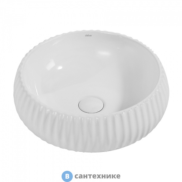 Раковина ABBER Bequem AC2115 белая накладная