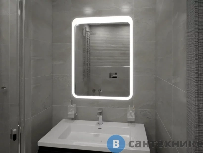 картинка Зеркало Континент Lacio LED 800x900 (ЗЛП756)